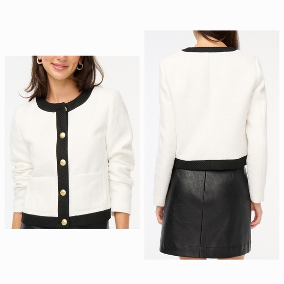 J. Crew Jackets & Blazers - J Crew Cropped Tweed Lady Jacket Size XS